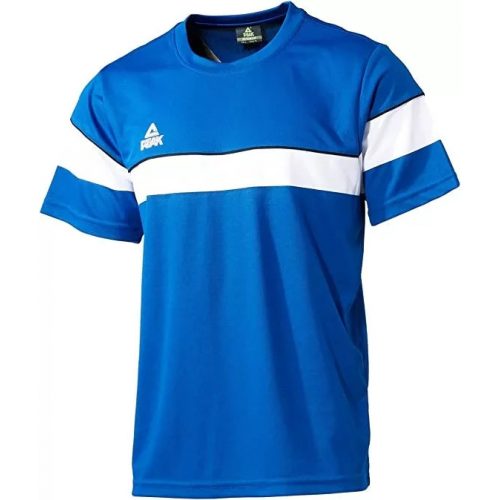 Peak Striped Warm Up Tee Royal  M