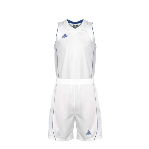  Peak Men's Basketball Set White/Royal 2XL