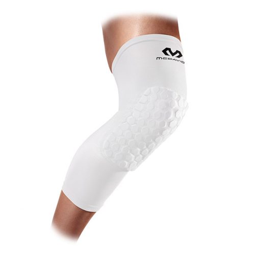 McDavid Hex Leg Sleeve White Kosárlabda Térdvédő L