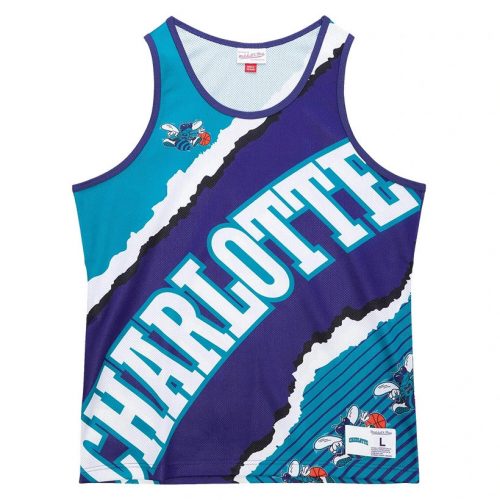 Mitchell and Ness Charlotte Hornets Jumbotron Tank  XL