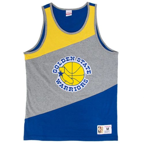 Mitchell and Ness Golden State Warriors HWC Colorblocked Tank   L