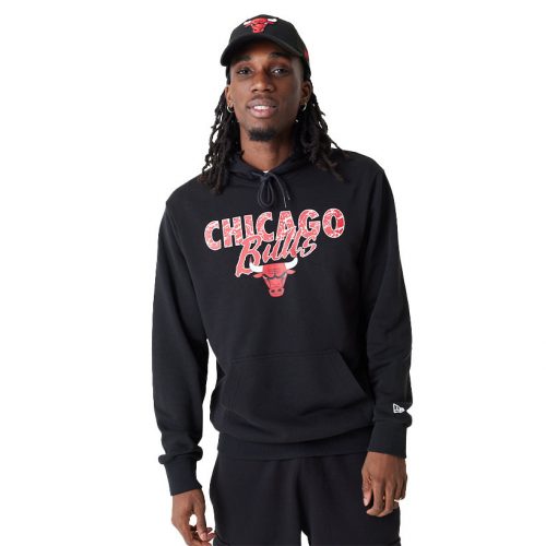 New Era Chicago Bulls Team Script Hoodie  2XL